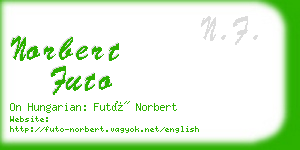 norbert futo business card